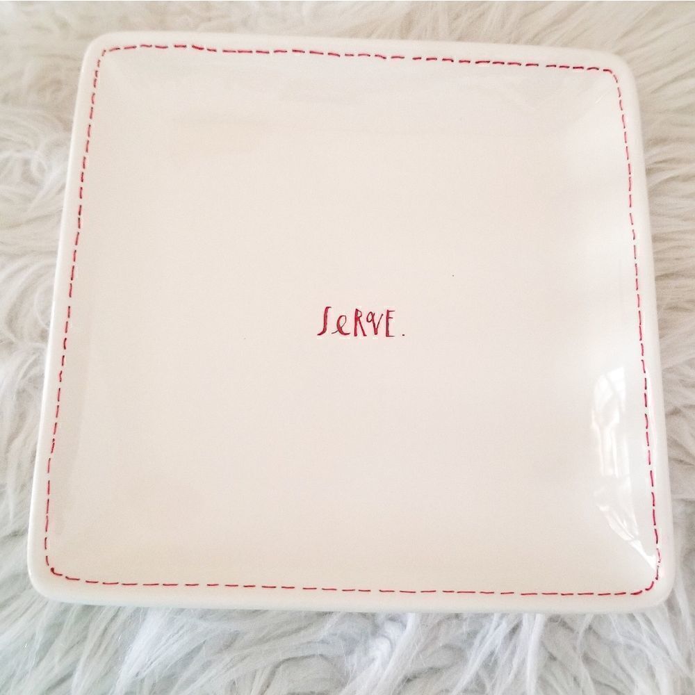 Rae Dunn square serving plate artisan collection